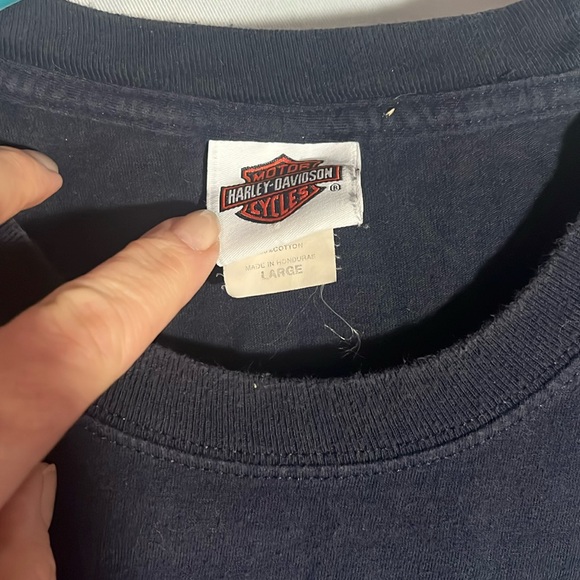 Harley-Davidson shirt - Hill City HD, South Dakota - navy - large - Sturgis 2017 - Picture 3 of 4